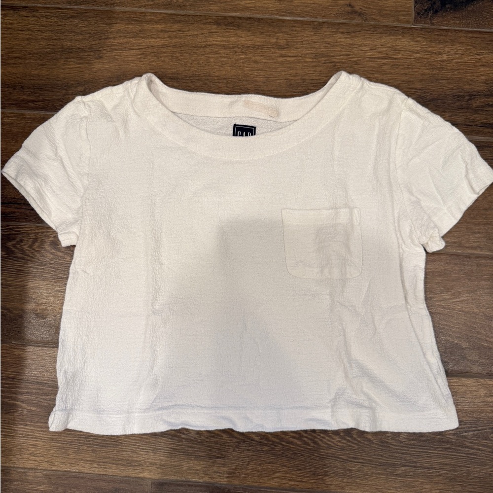 GAP White Cropped T-Shirt